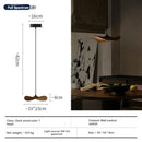 Axyaa Solid Wood Japanese Wabi-sabi Chandelier with LED for Tea Room, Restaurant, or Staircase