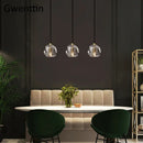 Axyaa Nordic Gold Crystal Pendant Light - Modern Luxury LED Hanging Lamp for Home
