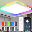 Axyaa Smart Dimming Wifi RGB LED Ceiling Light - Remote Control, Alexa Compatible