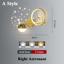 Axyaa Astronaut Star Projector LED Wall Lamp for Kid's Room- Modern Nordic Lighting