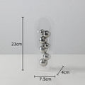 Acrylic Round Vase by Axyaa: Transparent Geometric Plant Pots for Stylish Room Decor