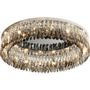 Axyaa LED Crystal Ceiling Light: Modern Luxury Pendant for Home Decor Lighting