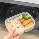 Axyaa Clear Compartment Lunch Box for Kids - Portable Sealed Bento Container