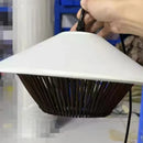 Axyaa Wabi Sabi Chandelier: Zen Style Rattan Woven Lamp for Dining & Living Room