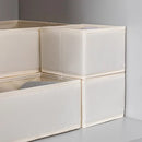 Axyaa Cotton Linen Storage Box Set for Wardrobe Organization