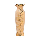 Axyaa Gold-Plated Ceramic Vase: Elegant Home Decor & Wedding Decoration