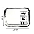 Axyaa Clear Makeup Bag Portable Travel Toiletry Pouch Waterproof PVC Storage Case