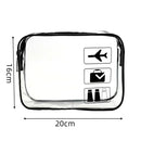Axyaa Clear Makeup Bag Portable Travel Toiletry Pouch Waterproof PVC Storage Case