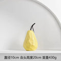 Axyaa Apple Pear Decoration: Simple Ceramic Fruit for Home & Office Décor