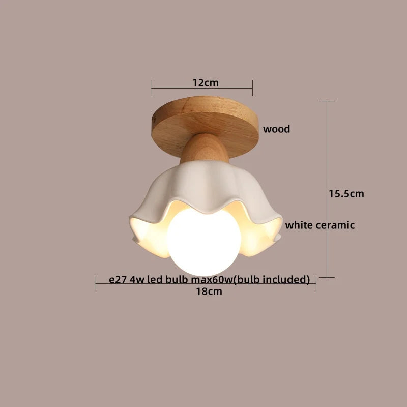 Axyaa Clear Glass LED Ceiling Lights Modern Ceiling Lamp Home Lighting