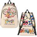 Axyaa Mickey Mouse Canvas Backpack: Large Capacity School Bag for Kids