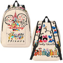 Axyaa Mickey Mouse Canvas Backpack: Large Capacity School Bag for Kids