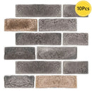 Axyaa Faux Brick Wall Panel Peel and Stick Tile for Kitchen Bathroom