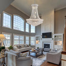 Axyaa Brass Gold Silver Crystal Chandelier Pendant Dimmable Ceilings Lustre