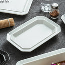 Axyaa Geometric Ceramic Plate Set for Molecular Cuisine and Dining