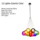 Axyaa Colorful Glass Ball Bubble Chandelier