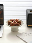 Axyaa Ceramic Snack Plate for High Tea, Nuts, and Dried Fruits