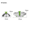 Axyaa Stainless Steel Steamer Basket | Non-Stick Food Rack | Kitchen Accessory