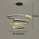 Axyaa LED Chandeliers for Modern Home Decor and Indoor Lighting