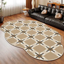 Axyaa Irregular Geometric Square Carpet for Living Room and Bedroom