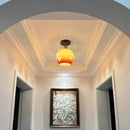 Axyaa Japanese Style LED Ceiling Lamp Iron Glass Modern Ceiling Light Home Decor