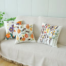 Axyaa Embroidered Floral Pillowcase 45X45 - Sofa Cushion Cover Home Decor
