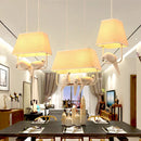 Axyaa Bird Cage Chandelier: Resin Retro Lamp for Dining, Bedroom, Kitchen Island