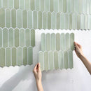 Axyaa 3D Green Tile Sticker, Self-adhesive Fish Scale Backsplash for Kitchen Bathroom