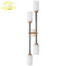 Axyaa Copper Glass LED Wall Lamp for Living Room Bedroom Studio