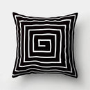 Axyaa Geometric Portrait Pillowcase - Stylish Home & Office Cushion Cover