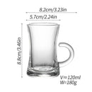 Axyaa Glass Coffee Cup Dish Set - Elegant European High-end Design