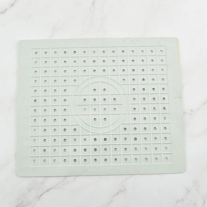 Axyaa Rubber Drain Pad Kitchen Sink Mat Non Slip Heat Insulation Square Rectangle