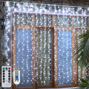 Axyaa LED Curtain Garland Lights with 8 Modes Remote Control for Festival and Christmas