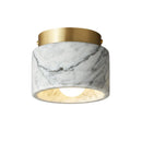 Axyaa Luxury Marble Downlight - Elegant Green & White Stone Ceiling Lamp