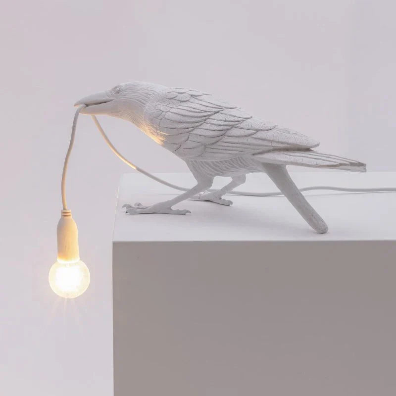 Axyaa Lively Bird Table Lamp Resin Home Decor Lighting Wall Fixture