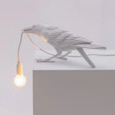 Axyaa Lucky Bird Bedside Lamp: Resin Animal Design, Modern Home Decor Fixture