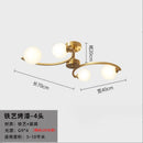Axyaa Glass Pendant Light - Modern Minimalist Magic Bean Hanging Lamp for Living Room, Dining Room, Bedroom