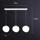 Axyaa White Glass LED Chandelier for Living Room, Staircase & Bar