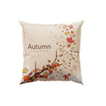 Axyaa Red Leaf Elk Harvest Pillow Cover for Autumn Home Decor