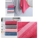 Axyaa Red Bamboo Fiber Towels Set - Absorbent Luxury Bathroom Gift