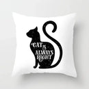Axyaa Cartoon Black Cat Cushion Cover 45*45cm