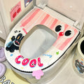 Axyaa Bunny Toilet Seat Cover Zip Winter Portable Kawaii Funny Children's Home