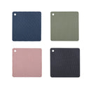 Axyaa Silicone Coasters Set - Heat Resistant & Nonslip Multifunction Kitchen Accessories