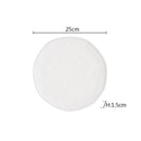 Axyaa Bead Edge Ceramic Steak Pasta Fruit Plate Set for Molecular Cuisine