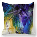 Axyaa Horse Printed Pillowcase 45x45cm Polyester Home Sofa Decor Throw Pillow Cover