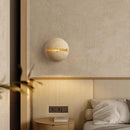 Axyaa Circular LED Wall Lamp in Retro Wabi Sabi Style for Home Decor