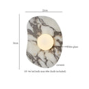 Axyaa Glass Ceramic LED Wall Lights for Home Decor