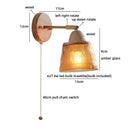 White Pumpkin LED Wall Sconce Light Axyaa Cream Style Bedside Wall Lamp