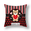 Axyaa Nordic Love Pillowcase 45x45cm - Home Decorative Throw Pillow Cover