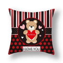 Axyaa Nordic Love Pillowcase 45x45cm - Home Decorative Throw Pillow Cover